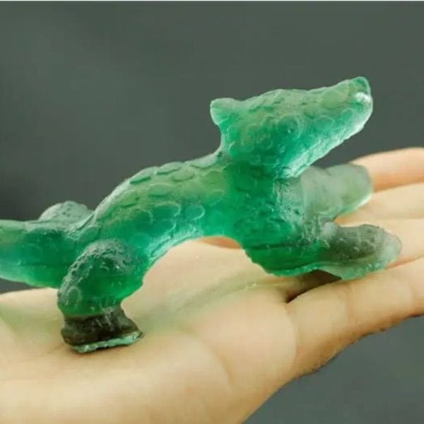 Fossilized Green Crocodile Siluman - Type D1 - Image 2